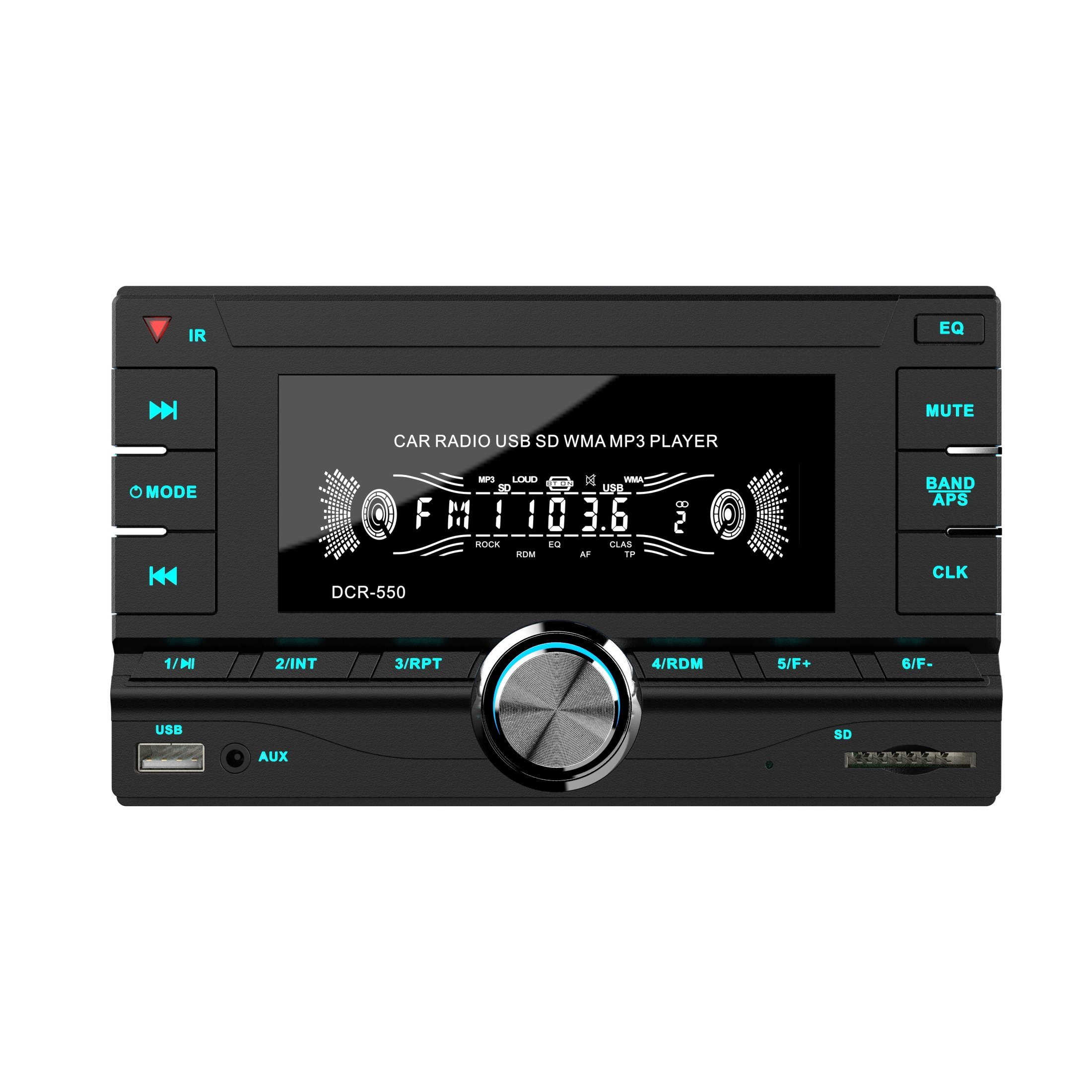 Auto-Audio-FM-Transmitter, Audio-Autoradio, Auto-Audio, Autoradio, festes Panel, Doppel-DIN-Auto-MP3-Player
