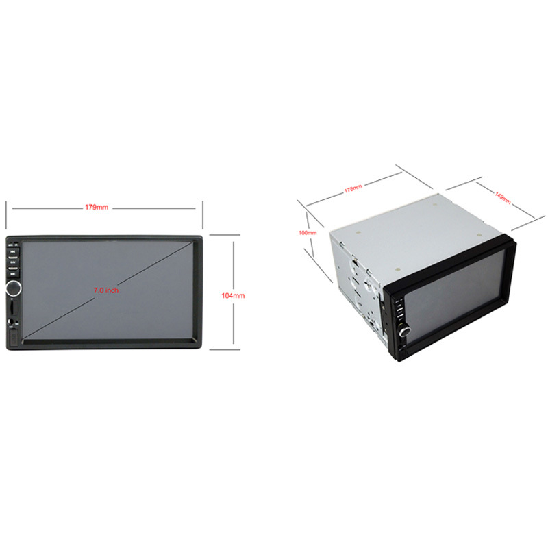 7,0-Zoll-Doppel-DIN-2DIN-Auto-MP5-Player mit Android-System