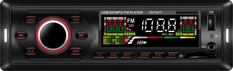 Auto-MP3-Player mit festem Panel Ts-1077f