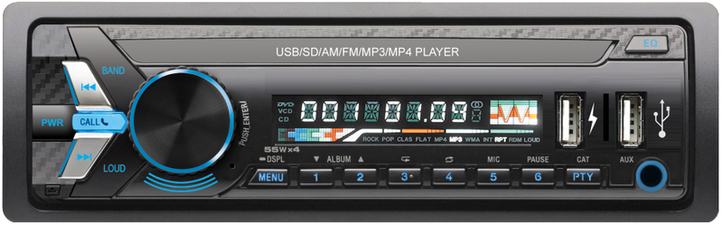 Auto-MP3-Player mit festem Panel und doppeltem USB