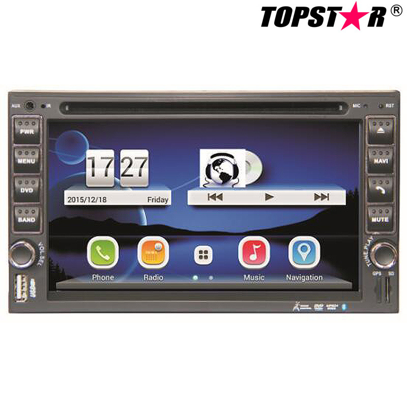 Doppel-DIN-Autoradio 6,5 Zoll Doppel-DIN 2DIN-Auto-DVD-Player mit Wince-System