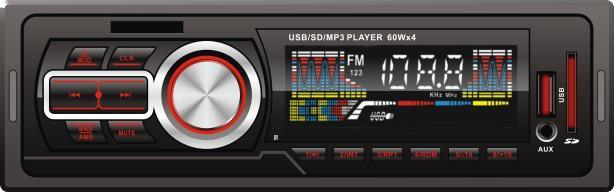 Auto-MP3-Player mit festem Panel und MP3-/USB-/SD-/MMC-Eingang
