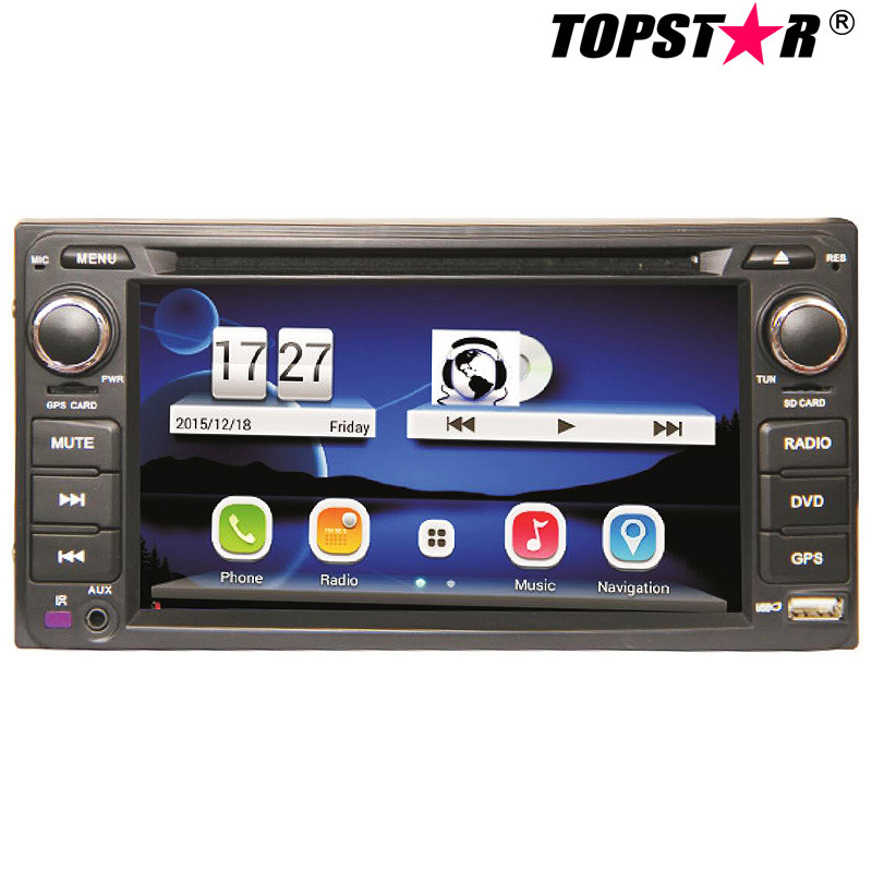 MP3-Player für Autoradio, Auto-Stereo-Auto-Audio, 6,5-Zoll-2-DIN-Auto-DVD-Player mit Wince-System