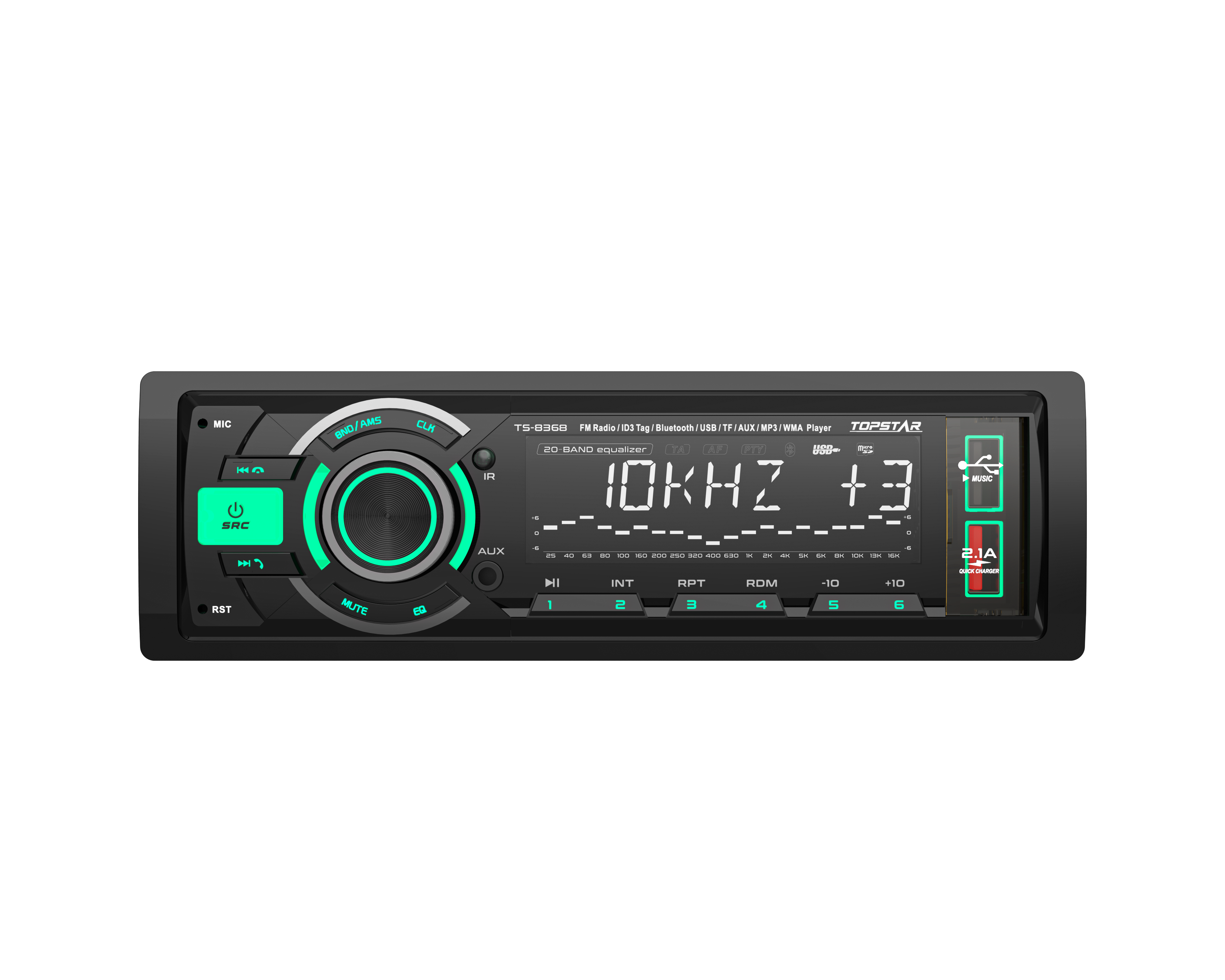 Ein Din Car Audio MP3-Player mit Bluetooth