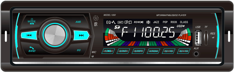 Auto-Stereo-Auto-Audio-Auto-MP3-Player mit festem Panel, Bluetooth und Aux