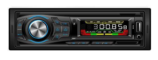 Ein DIN-Auto-MP3-Player mit festem Panel und langem Gehäuselautsprecher-Audio