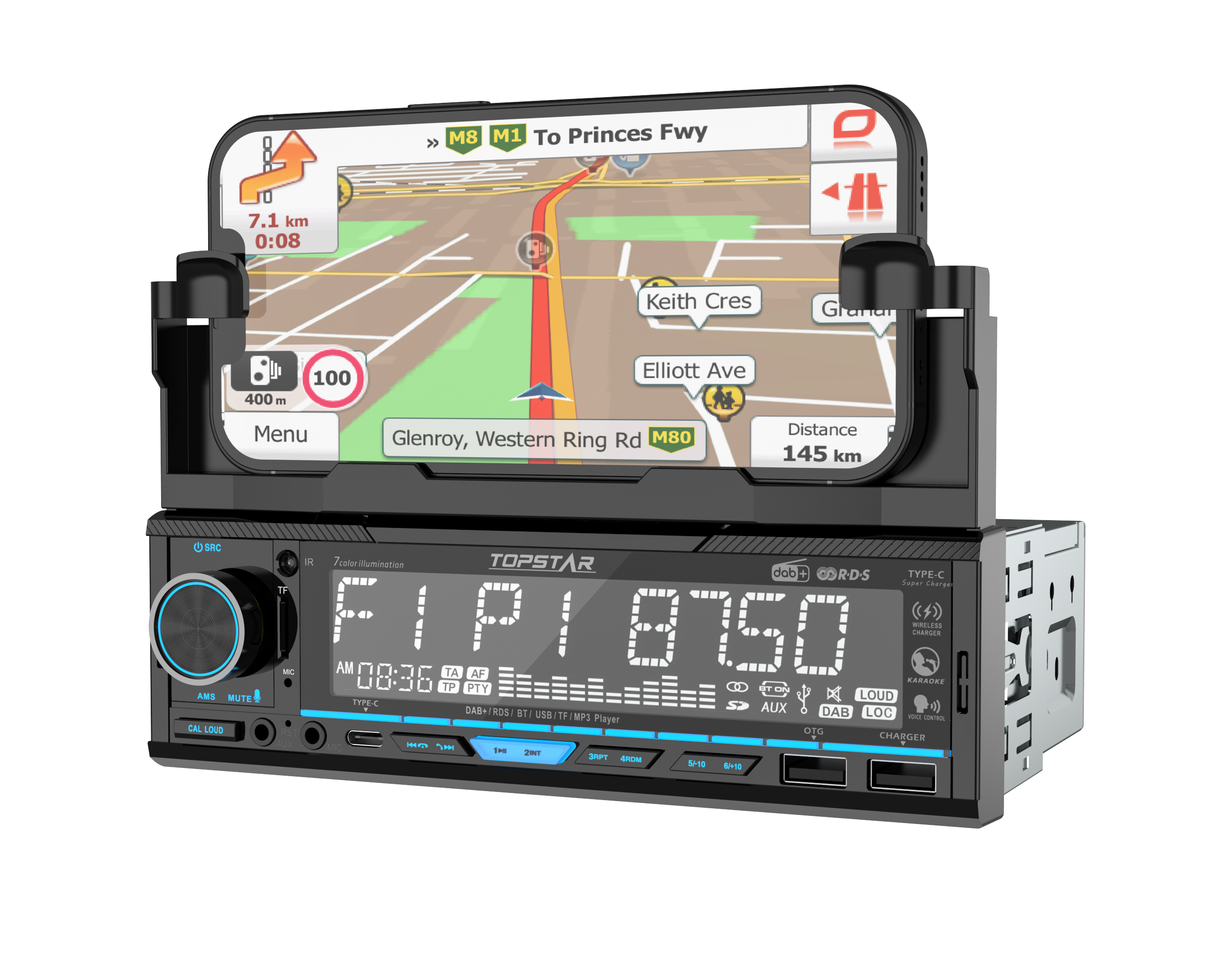 Hochwertiges Auto-MP3-Stereo mit festem Panel