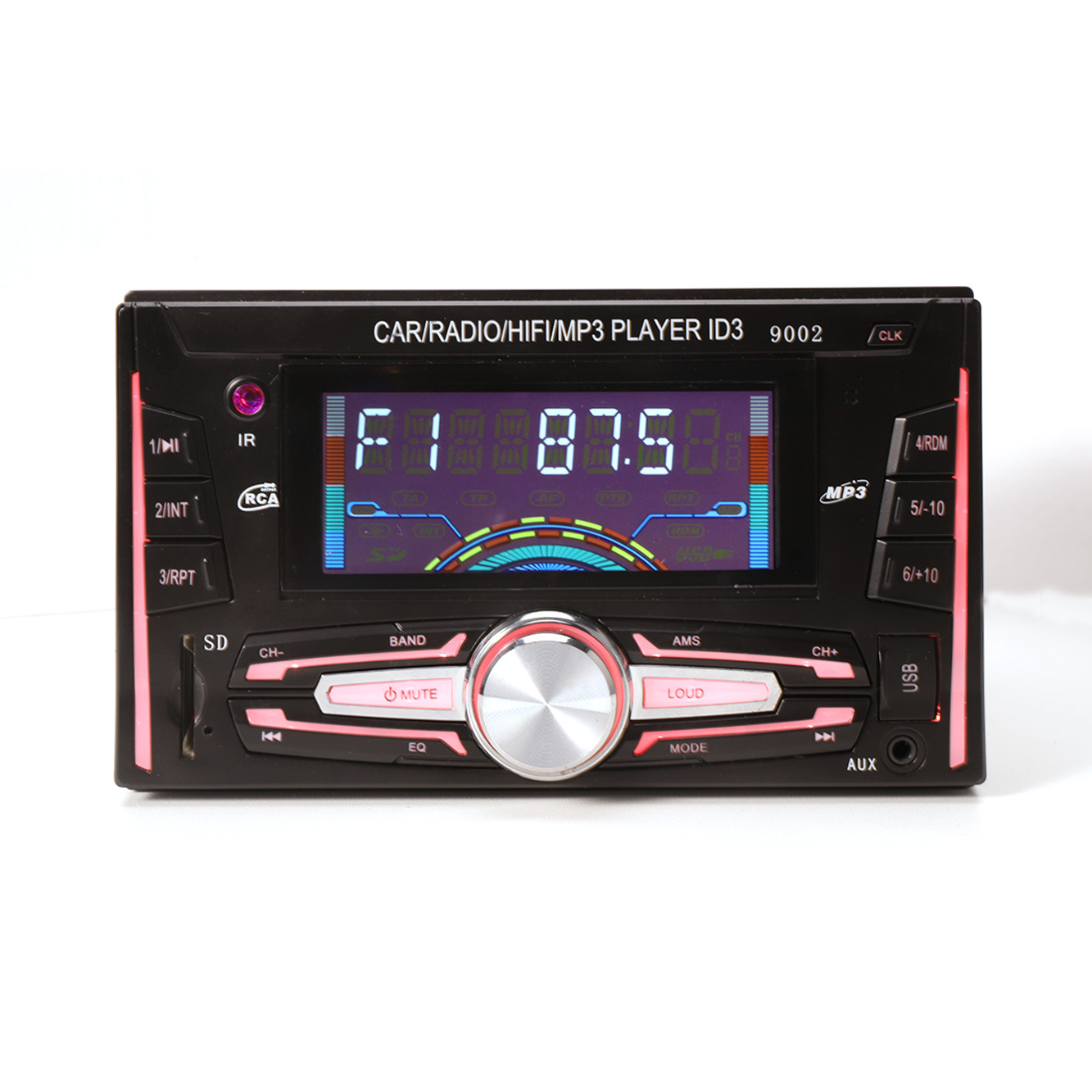 Autoradio mit festem Panel, Doppel-DIN-Auto-MP3-Player
