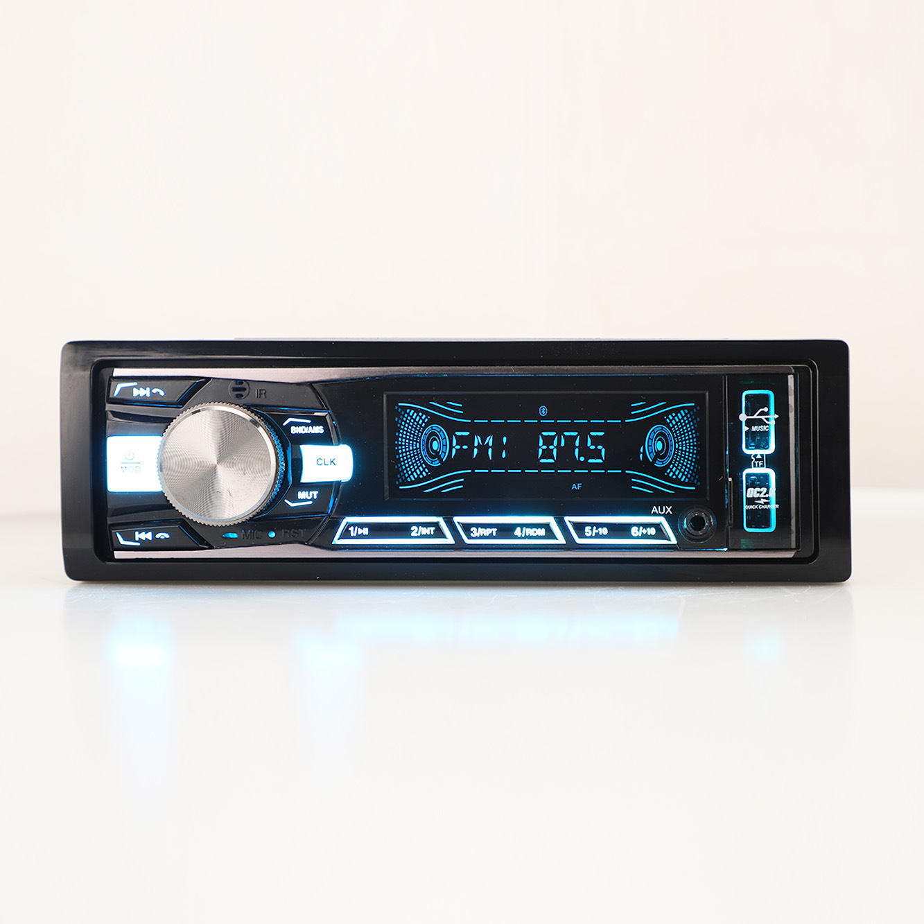 Auto-Audio-MP3-Player mit festem Panel, Audio-Autoradio, Auto-Audio-Einzel-DIN-Auto-Player