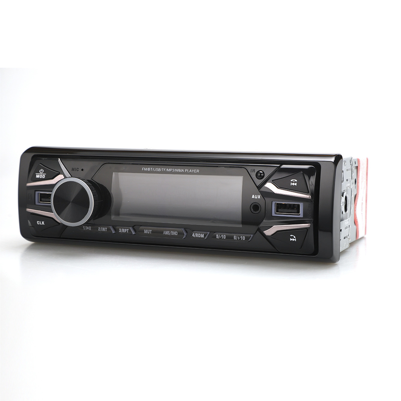 Digitaler FM-Sender mit festem Panel, USB/SD-Radio, Auto-MP3-Player mit 2 USB-Eingängen, Blue Tooth