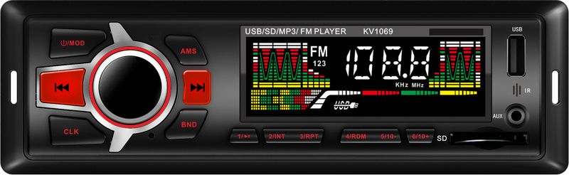 Auto-MP3-Player mit festem Panel Ts-1069f
