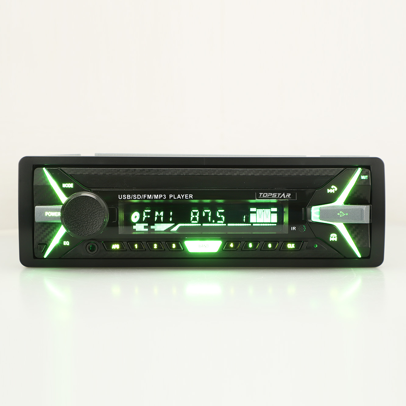 FM-Transmitter, Audio, Auto-MP3-Audio, MP3-auf-Auto-Auto-Audio, abnehmbarer Einzel-DIN-Auto-MP3-Player